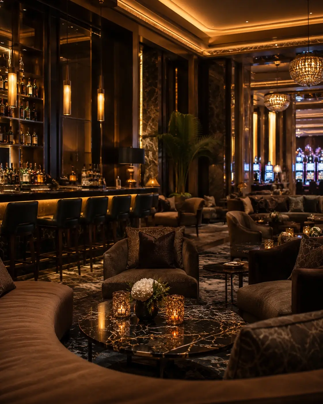 Elegancki hotelowy lounge Oak & Suite