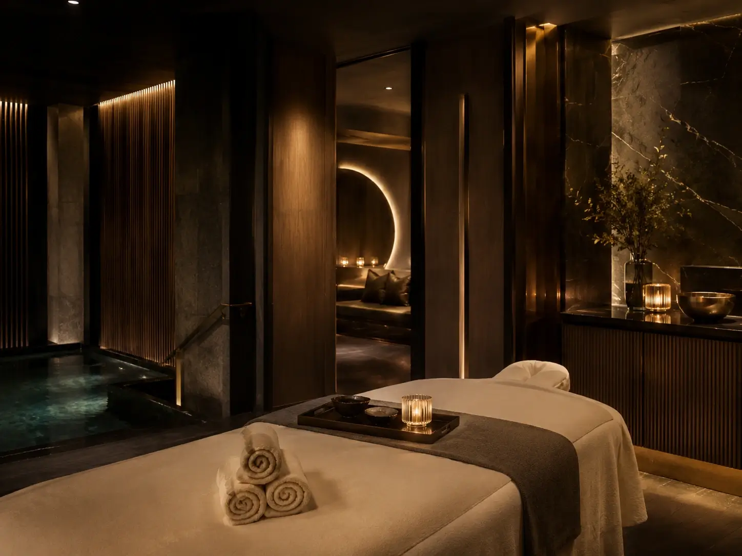 Strefa relaksu w luksusowym hotelu