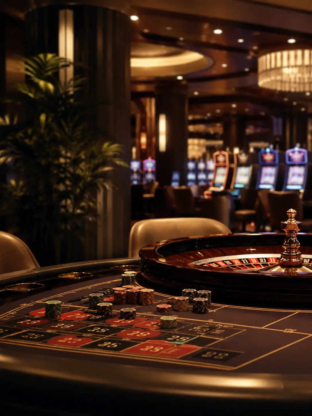 Kasynowa strefa w hotelu premium